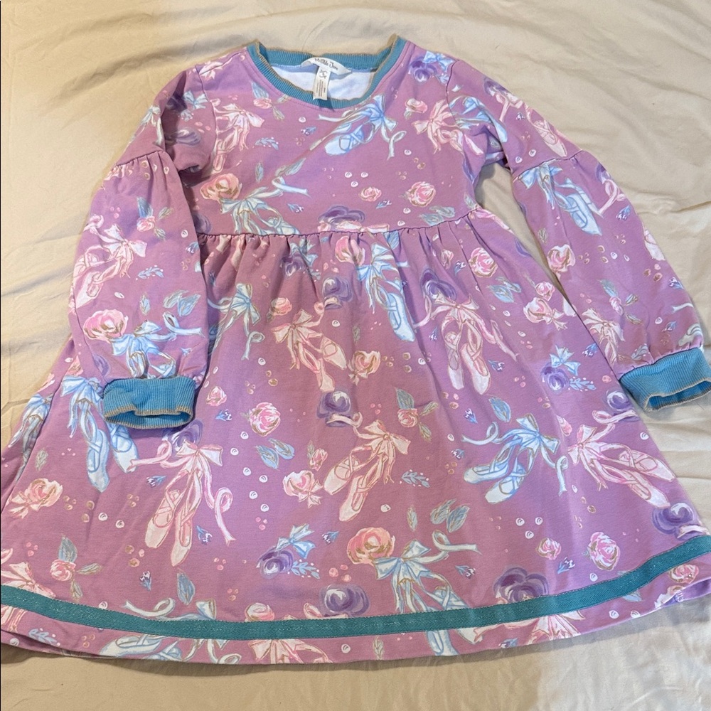 Matilda Jane Lavender Floral Kids Dress